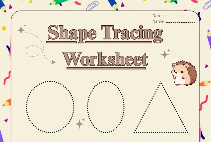 design custom kids educational worksheets